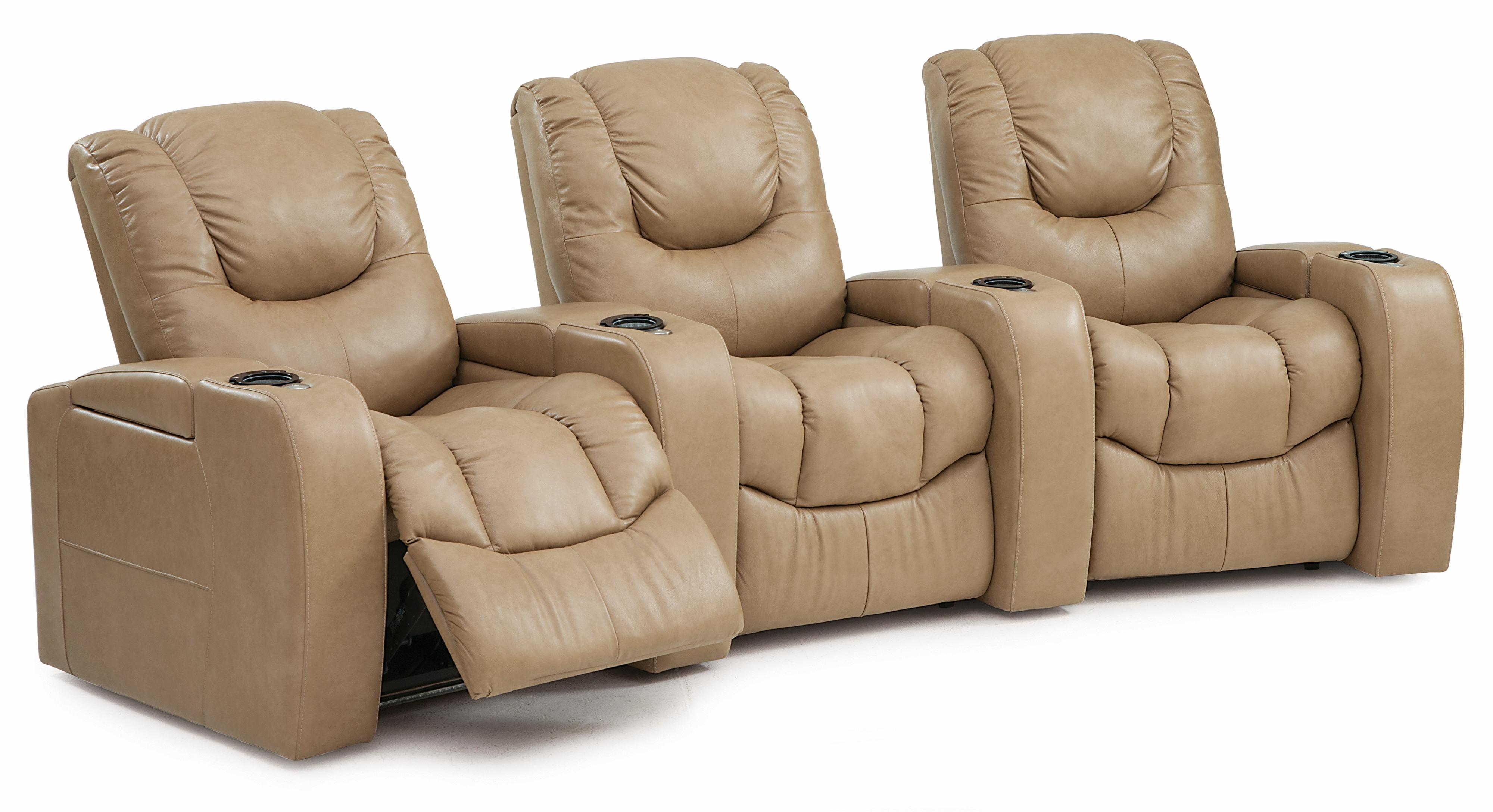 Palliser Equalizer Three Piece Power Reclining Home Theater Sectional Story & Lee Furniture